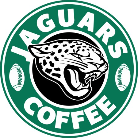 Jacksonville Jaguars starbucks coffee logo vinyl decal